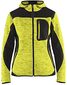 Blaklader 493121173399XS Damen StrickJacke, High Vis Gelb/Schwarz, Größe XS
