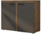 Mirjan24 Kommode Rango 2F mit 2 Türen, Highboard, Naturtöne, Anrichte, Sideboard, Mehrzweckschrank, Wohnzimmerschrank, Schrank (Lefkas Eiche/Graphit)