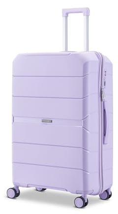 Skycases Urban Adventurer Koffer groß 110L – Violett – Hartschalenkoffer XXL mit Zahlenschloss & 4 Rollen