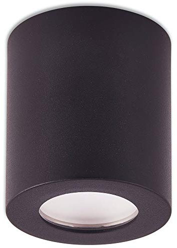 Trano LED Aufbaustrahler IP44 Bad Außen schwarz neutralweiß 9 Watt - Deckenstrahler für Trocken- und Feuchträume als Deckenleuchte - Deckenspot Aufbauleuchte Spot GU10 230V neu