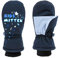 TRIWONDER Fäustlinge für Kinder, atmungsaktiv und Winddicht, Skihandschuhe Thermo Winterhandschuhe für Jungen und Mädchen (Schwarz, XS (5-7 Jahre alt))