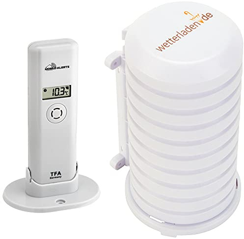 TFA Dostmann 30.3303.02 Temperatur WeatherHub SmartHome Zusatzsensor, weiß (Weiss mit JM Schutzgehäuse)