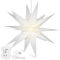 3D Weihnachtsstern Beleuchtet Fenster Batterie mit Timer - 45cm led Weihnachtsbaumspitze Stern, Leuchtstern Stern Zum Dekorieren von Weihnachtsbaum, Innenhof, Balkon Und Garten - Qijieda(White)