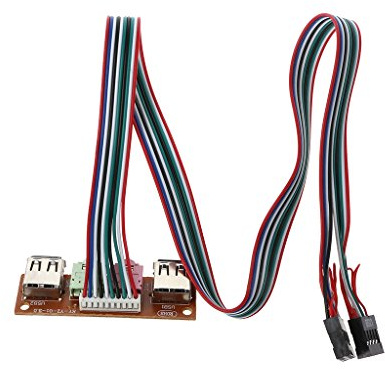 Ocobudbxw Desktop Chassis 2-Port USB 2.0 Computer Gehäuse Frontplatte Audio Jacks Port Mic Kopfhörer Kabel