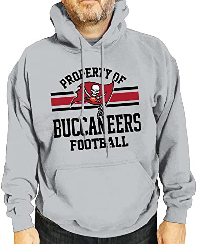 Team Fan Apparel NFL Adult Property of Hooded Sweatshirt - Cotton & Polyester - Stay Warm & Represent Your Team in Style