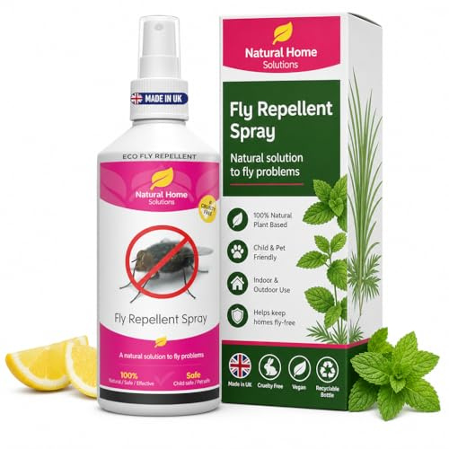 Fly Spray Indoor Use Pet Safe | Fly Repellent for House Fly & Drain Fly | Natural Fly Deterrent | Flies Spray | 250ml