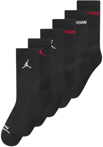 Jordan Baby Boy's Legend Crew 6er-Pack (Kleinkind/Kleinkind/Große Kinder), Schwarz , 2