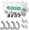 ELBFANG Cheburaschka Set | 60 TLG. mit Box (12g/14g/18g/21g/) | Inkl. 20 Offset Haken | Texas Rig Jigköpfe Set