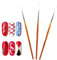 Functional Nail Brush for Dotting, 3 Pieces Nail Art Pens, Superfine Nail Art Brushes Fine Liner Detailing Brush Drawing Painting Pen Nail Dotting Tool