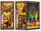 Fsolis DIY Book Nook, Maison de Poupée Miniature Kit de Maison avec Meubles en Bois et Lumière LED,3D Puzzle en Bois pour Bibliothèque, Les Meilleurs Cadeaux pour Les Adolescents Qui Aiment la Magie