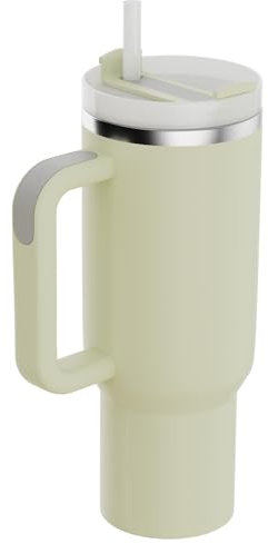 YOUEXPERT 40 oz Tumbler mit Griff und Stroh, Edelstahl Tumbler mit Deckel und Stroh für Auto Sport Reise Cup Geschenk für Christmas40oz Isolierte Tumblers (Düne)