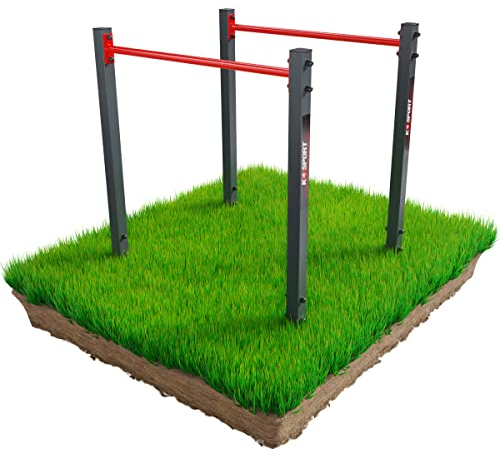 K-Sport: Barres d'extérieur | Barres de dip | Barres parallèles pour l'extérieur | Station de dip | Barres Calisthenics Charge maximale de 150 kg | Fabriqué en UE