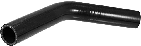 QUARKZMAN Tuyau Silicone 45 Deg 28mm 1pc Pour Refroidisement | Diamètre Intérieur 28mm, Diamètre Extérieur 38mm, Longueur 150mm, Épaisseur 5mm, Température -60°C À 300°C