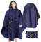 Lively Life Poncho Pioggia Impermeabile per Adulti, Multiuso Mantella Antipioggia con Cappuccio Packable Telo Riparo a Terra Foglio Ideale per Campeggio all'aperto Pesca - Punti Blu