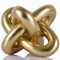 Goldknoten-Statue, Dreifachknoten-Skulptur Heimdekoration, rustikale Couchtische, Wohnzimmer, Esstische, Eingänge, Eingangsregale, kleine Deko-Objekte und Accessoires Knoten-Skulpturen und Statuen
