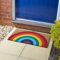 Garden Mile Coir Entrance Matting 75 x 45cm - Heavy Duty Indoor & Outdoor for Entrances, Doorway and Reception - Vibrant Rainbow Design - Coir Doormats (Rainbow)