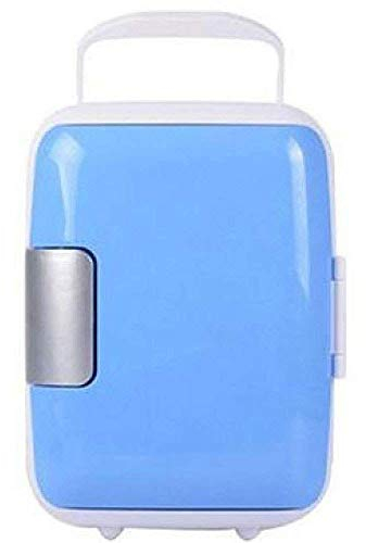 Mini Nevera Portátil, Refrigeración Silenciosa, Compacta, Retro, Independiente, 12 V, 220 V, para Coches, Hogares, Oficinas Y Dormitorios, Blanco (Azul)