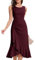 Aupuls Long Dresses for Women Formal Formal Gowns and Evening Dresses Bodycon Elegant Dress for Women Ruffle Dress Formal Bridesmaid Dresses Sexy Burgundy Bridesmaid Dresses Aupg015 Burgundy XXL