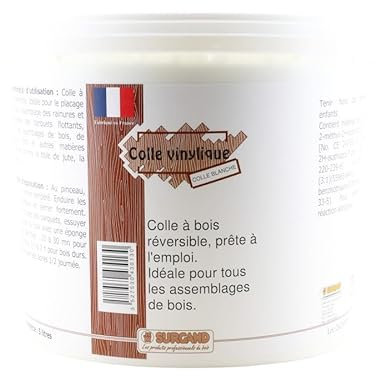COLLE VINYLIQUE BLANCHE POUR BOISERIES/COLLE A BOIS LIQUIDE PRET A L'EMPLOI (5 L)