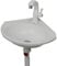 Lavabo Esquinero de Pared Triangular con Grifo,Fregadero de Cocina Plástico Lavamanos para Baño Pequeño Lavabo de Esquina para Balcón Lavabo Monocubeta