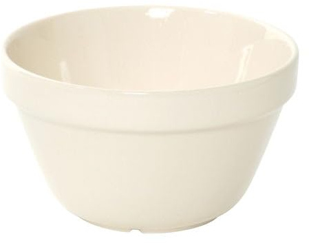 We Can Source It Ltd - Porcelite Pudding Basin Pack of 6, 12.5cm 400ml Restaurant Catering Dessert Serving Basin for Catering