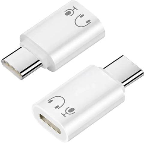 Yupaluz 2Pcs Lightnin-g To Usb C Adapter Audio Male To Female,For Iphone Headphone Adapter Dongle Compatible With Iphone 15/16 Series/Ipad/Macbook & Type-C Audio Devices