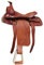 Amesbichler Reitsport Westernsattel Basket mit Prägung braun Wichita 15