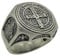 St. Benedikt Sterling Silber 925?Christian Bistum Exorzismus Herren Ring, Demon Schutz, Ghost Hunter - 62 (19.7)