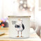 ilka parey wandtattoo-welt Emaille Becher Camping Tasse maritim Möwe & Spruch Motto Meer Bitte Kaffeetasse Zitat Geschenk eb114