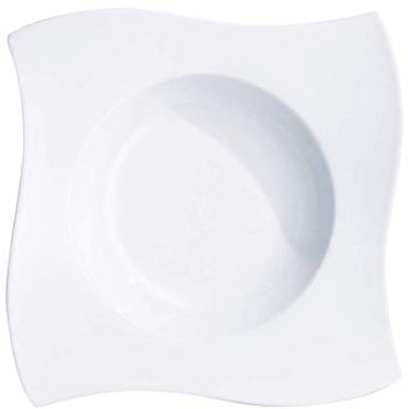 Villeroy & Boch Newwave Pasta plate, white, 31.5 x 31.5 x 11.5 cm, Pack of 4 Units
