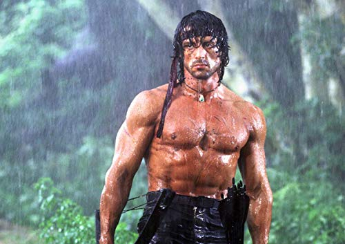 Poster Rambo Pluie Sylvester Stallon Wall Art