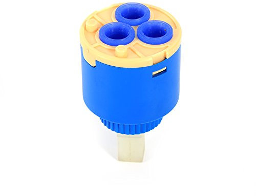 Ceramic Disc Cartridge,35/40mm Replacement Cartridge Made of PP Plastic and Ceramic Sheet Practical Bath Basin Shower Lever Water Mixer Tap Inner Control Faucet Valve(35mm)