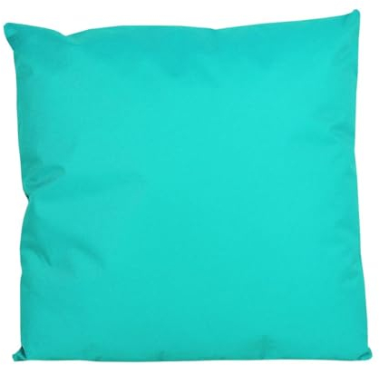 JACK 1x 45x45cm Outdoor Lounge Kissen Dekokissen inkl. Füllung Wasserabweisend Sitzkissen Garten Stuhl Lotus Effekt, Farbe:Aqua