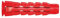 Blister Tasselli e tirafondi Avalon per cemento, cemento e cartongesso, 100% nylon, varie misure (10, 10 x 50 mm)