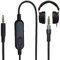 V-MOTA Câble audio auxiliaire compatible avec les casques de jeu HyperX Cloud Alpha et Cloud Mix avec sourdine en ligne et contrôle du volume (pas de microphone en ligne)