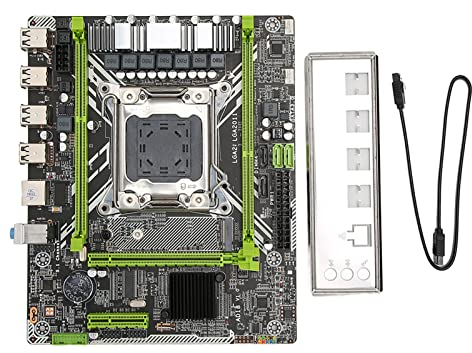 Placa Base X79D 2,0 Micro ATX, LGA2011 M.2 NVM, Placa Base para Ordenador de Juegos con DDR3 de Doble Canal, para Xeon E5