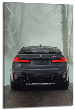 HALOUB Sportwagen-Poster für BMW M5 F90 Rennauto, dekoratives Gemälde, Leinwand, Wand- und Kunstbild, Dekoration für Familienzimmer, 20 x 30 cm