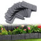 JOIEYOU Bordo per aiuole in plastica effetto pietra, 2,5 m, bordi flessibili in polipropilene per aiuole per fiori, recinzione da giardino, decorazione da giardino, lunghezza 25 x altezza 23 cm, 10