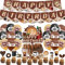 Coffee Birthday Decorations Coffee Party Supplies Includes Coffee Happy Birthday Banner Cake Topper Cupcake Toppers Balloons for Coffee Themed Party Supplies