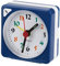 Greensen Quarz-Reisewecker, 2,17 Zoll, Ultrakleine Mini-Uhr mit Schlummerlicht, Geräuschlos, Nicht Tickend, Batteriebetriebene Uhr (Blau)