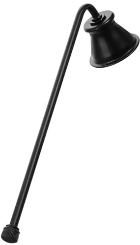 EXCEART Candle Snuffer Flammenlöscher Kerzenlöscher Metall Dochtlöscher Kerzenglocke Löschhut Vintage Glockenförmige Kerzenabdeckung Für Schlafzimmer Restaurant Hochzeit Weihnachten Party Schwarz