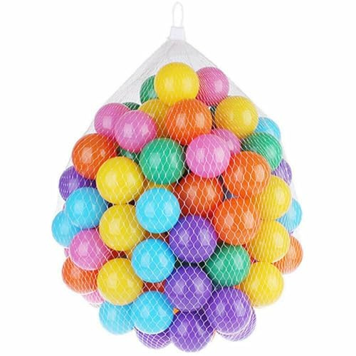 Elito Home & Garden Plastic Play Balls For Children Ball Pits Pool Bouncy Castle Multicoloured Swimming/Paddling Pools Kindergartens & Nurseries (500 Multicolour Ball)