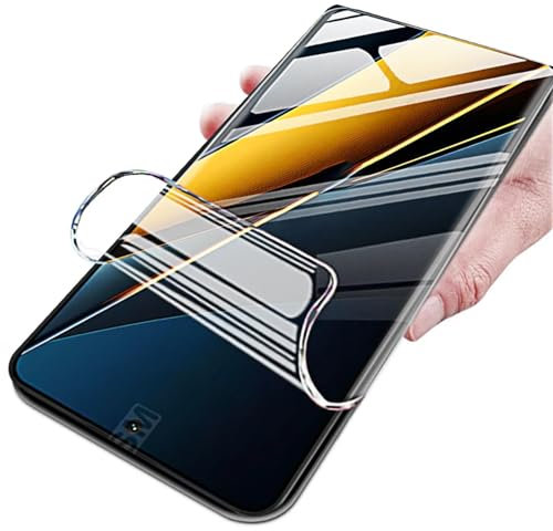 Snailcanfly 2 pcs películas de hidrogel para Xiaomi Poco X6 Pro 5G 6.67 Protectores de pantalla de TPU Transparente flexible suave A prueba de explosiones NO vidrio templado