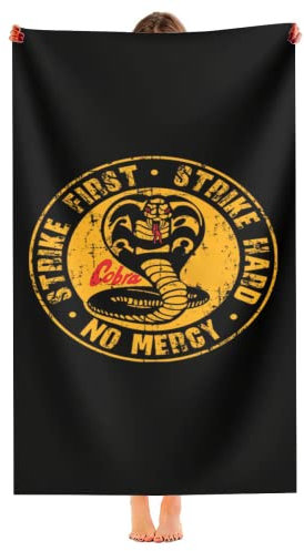 690 Débarbouillettes Cobra Frappe Fort Serviettes De Toilette Microfibre Serviette De Voyage Respirabilité Draps De Bain pour Femmes Usage Quotidien Spa 80X130Cm