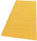 Tappeto Casa Cucina 3D Tinta Unita Design Geometrico Moderno Assorbente Antiscivolo 50x145 Giallo