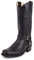 LMUIPMAA Uomini PU Pelle Equitazione Moto Stivali Ricamo Stivali Mezzo Polpaccio Punta Quadrata Western Cowboy Biker Stivali,Nero,43 EU
