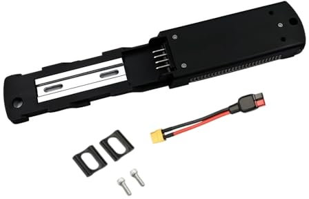 Ebike Battery Base Plate 5Pin 4Pin, Hailong Ebike Battery Mounting Bracket with Discharge Cable Connector Adapter (4Pin Base-HL3)