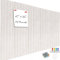 Acidea Large Cork Board Alternative, 47 x 35 12pcs Felt Wall Tiles with Safe Removable Adhesive Tabs and 50 Push Pins, Felt Cork Board for Home Office Wall Decor Tack Board, Light Beige