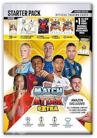 Topps Match Attax Extra 2025 - Amazon Exclusive Starter Pack!
