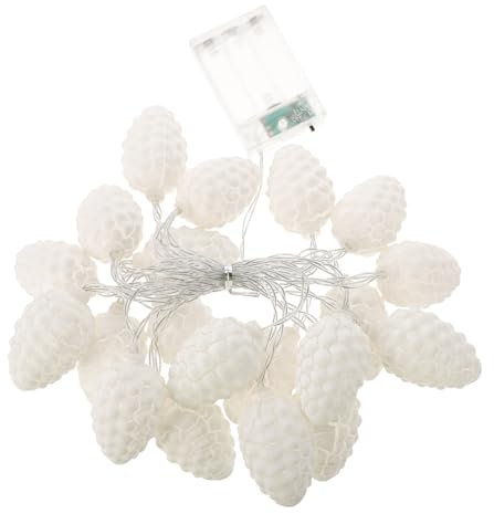 Hemobllo 1satz Dekorative -lampe Mit Tannenzapfen-design Lange Lichterkette Für Festliche Anlässe Innen Und Außendekoration Und Energiesparend Farbige Lichter